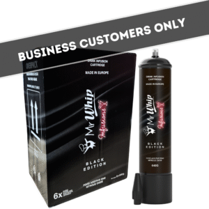 6 x Mr Whip Infusions – BLACK EDITION 640g Cylinder N2O Cream Chargers (Case)
